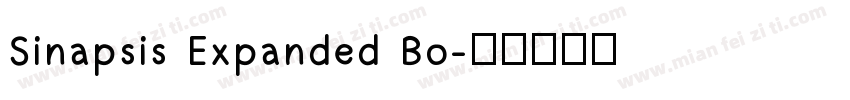Sinapsis Expanded Bo字体转换